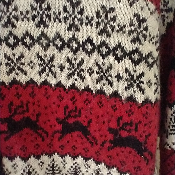 Nordic Style Women's Fair Isle Cardigan Crofts&Barrow Silk Blend Sweater XL - Picture 2 of 13